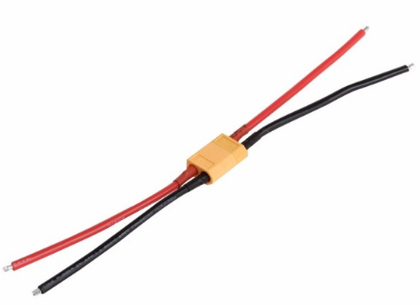 XT60 14AWG 10см, кабель с разъемом и ответной частью