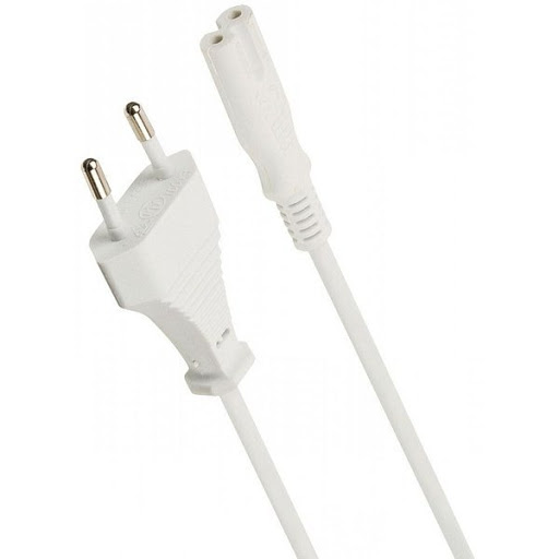 OPC003-1.8WH, кабель питания для техники CEE 7/16 - IEC C7 1.8м белый Oxion