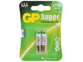 LR03 (AAA) батарейка GP Super Alkaline 2шт