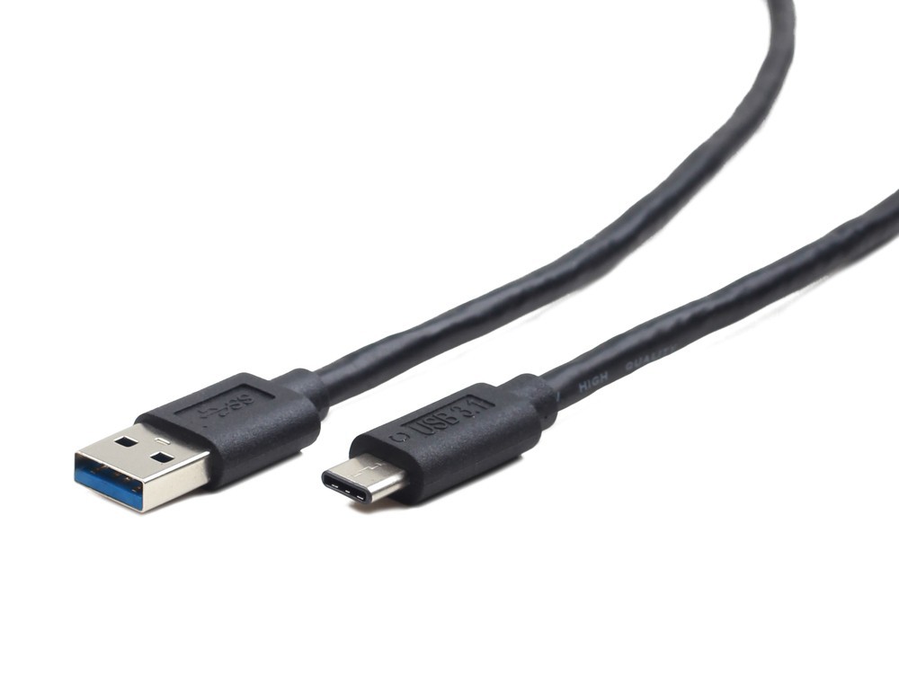 Кабель Vention USB Type C M/USB 2.0 AM Black Edition - 1м. VAS-A46-B100