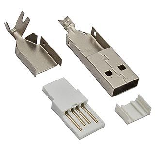 USBA-SP (SZC), штекер на кабель без корпуса