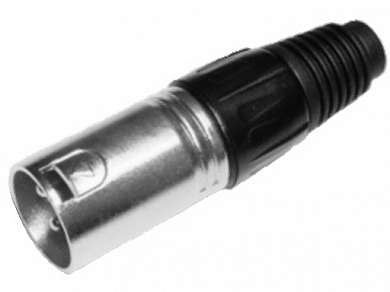 Штекер XLR 3-pin на кабель Ni/Pl