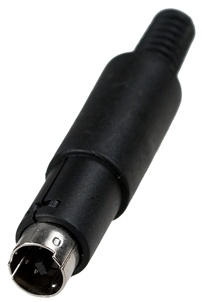 1-430, штекер mini DIN 5 контактов пластик на кабель