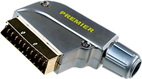 1-347G( ITC 661 ), разъем SCART штекер металл "позолоченный" на кабель