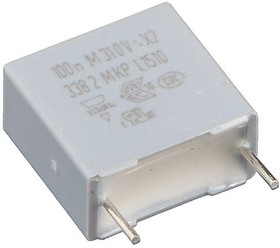 0.1мкФ 310ВAC 630ВDC 20% 10мм BFC233820104, полипропиленовый конденсатор Vishay