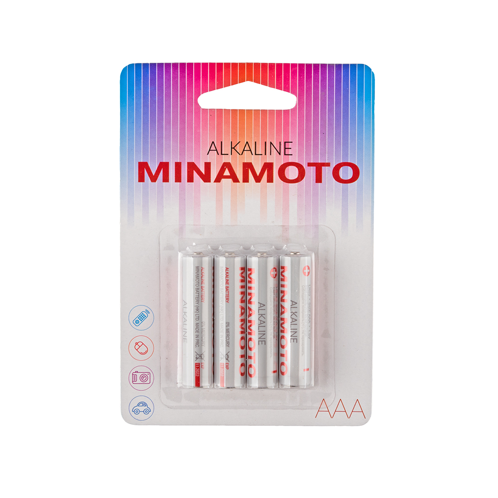 LR03 (AAA) батарейка MINAMOTO 4шт