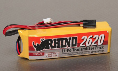 Rhino 2620mAh 3S 11.1В, Li-Po аккумулятор для RC-контроллера