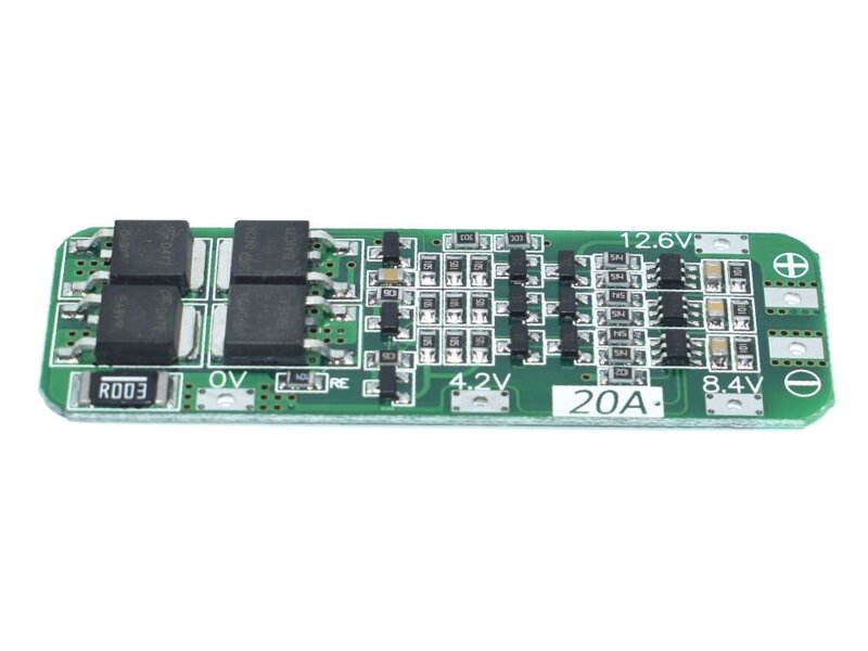 Модуль защиты 3S 20A PCM BMS для Li-po, li-ion аккумулятора