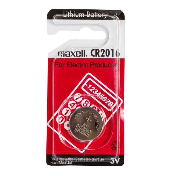 CR2016 батарейка литиевая MAXELL 1шт