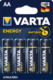 Батарейка щелочная VARTA LR6 AA Energy 1.5В 4шт