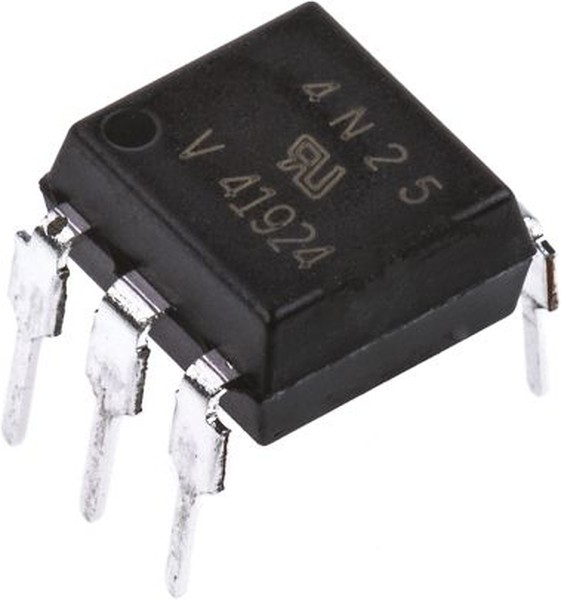 4N25, оптопара с транзисторным выходом [DIP-6]