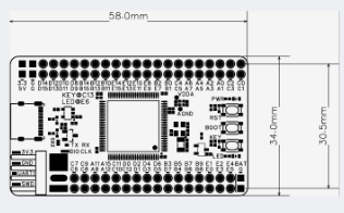 STM32F103VET6 Core Board, отладочная плата WeAct Studio