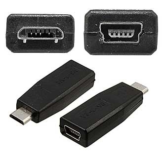 Переходник Mini USB-F - Micro USB-M