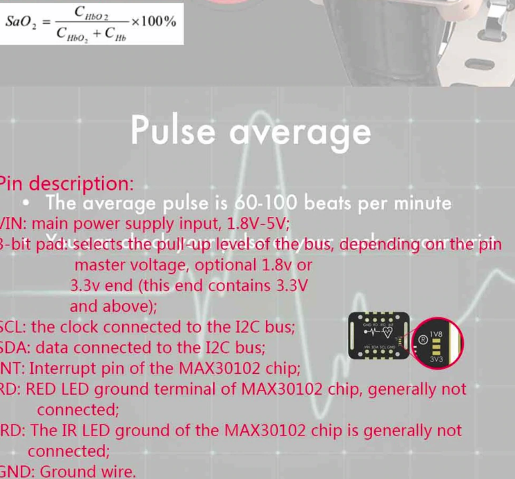 MAX30102 V2, датчик сердечного ритма