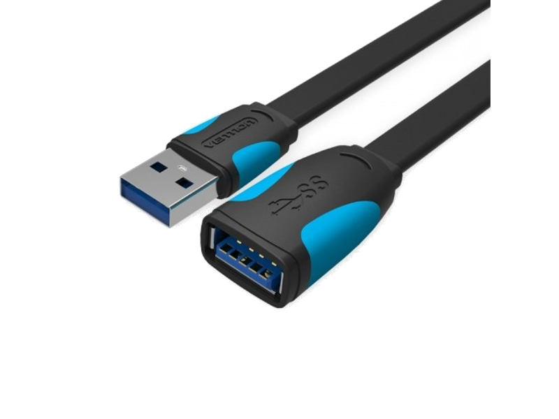 Кабель-удлинитель Vention USB 3.0 AM/AF - 0.5м Black Edition VAS-A45-B050