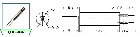 QX-4A 3.0В, вибромотор