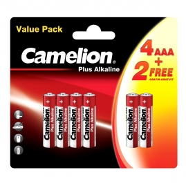 Батарейка щелочная Camelion LR03 AAA Plus Alkaline 1.5В 6шт
