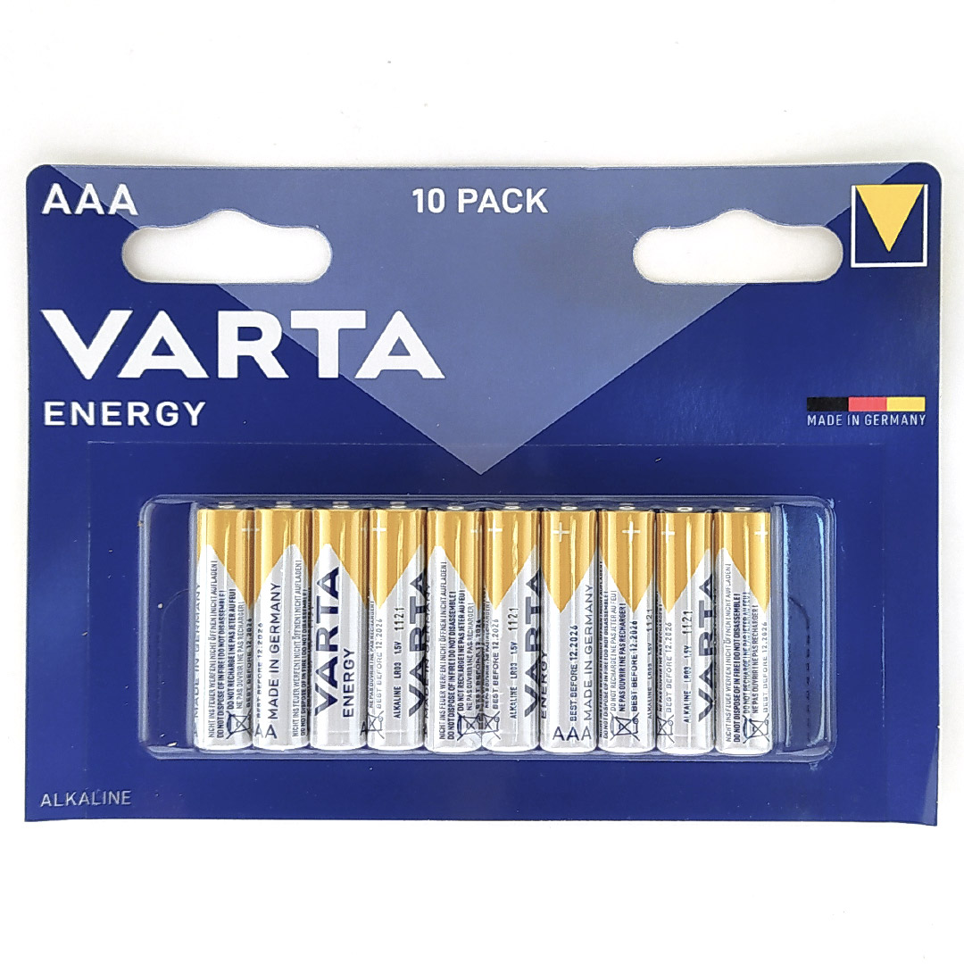 Батарейка щелочная VARTA LR03 (AAA) Energy 1.5В бл/10