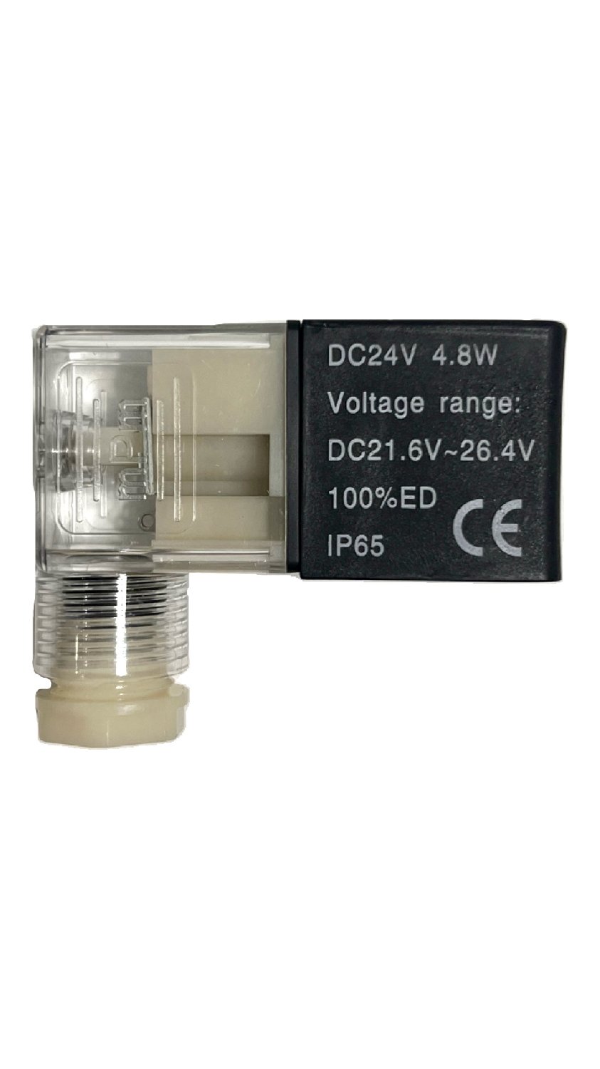 Электромагнитный клапан 24В 4.8Вт IP65