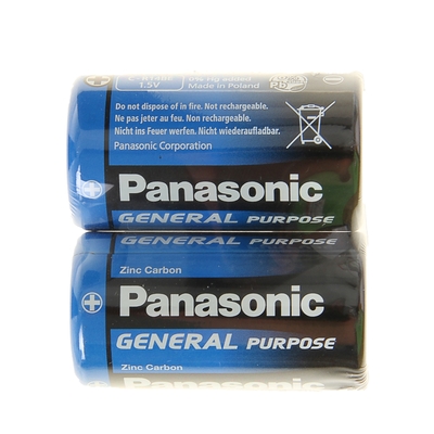 Батарейка солевая Panasonic R14 General Purpose 1.5В 2шт