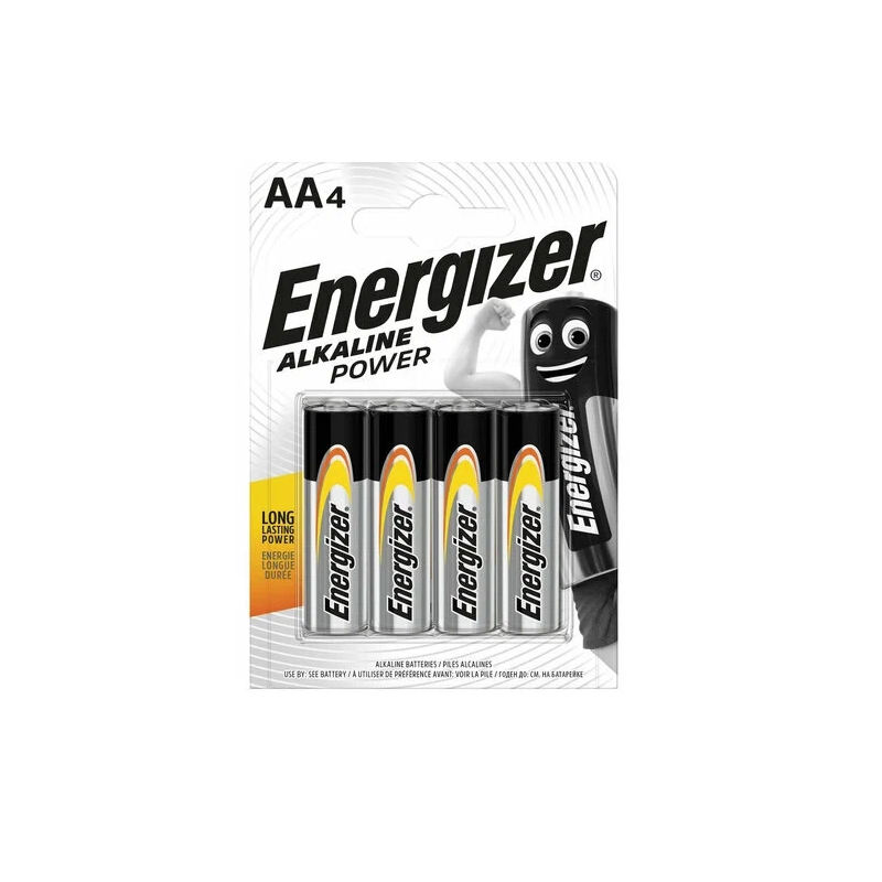 Батарейка щелочная ENERGIZER LR6 (AA) Alkaline Power 1.5В бл/4