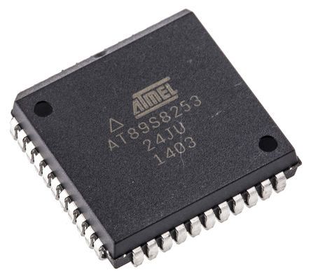 AT89S8253-24JU, Микроконтроллер 8-Бит 8051 24МГц 12КБ Flash [PLCC-44]