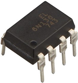 6N136, оптопара высокоскоростная с транзисторным выходом [DIP-8]