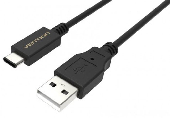 Кабель Vention USB Type C M/USB 2.0 AM Black Edition - 0,5 м. VAS-A46-B050