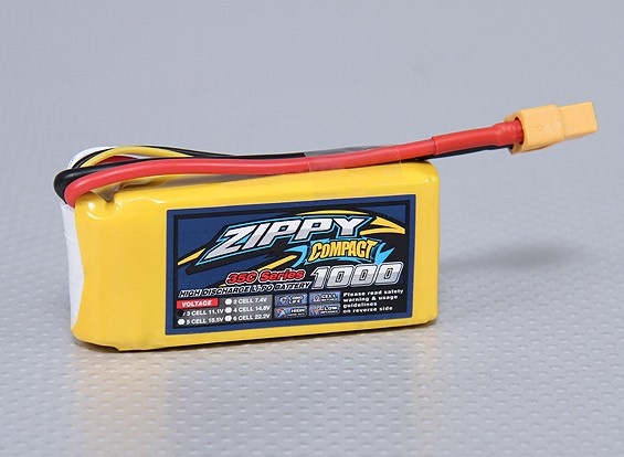 ZIPPY Compact 1000mAh 3S 35C, Li-Po аккумулятор