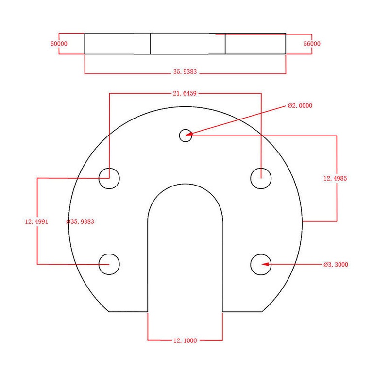Держатель для Hotend E3D V5