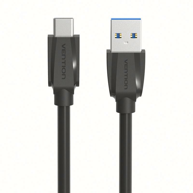 Кабель Vention USB Type C M/USB 3.0 AM Black Edition - 1м. VAS-A47-B100