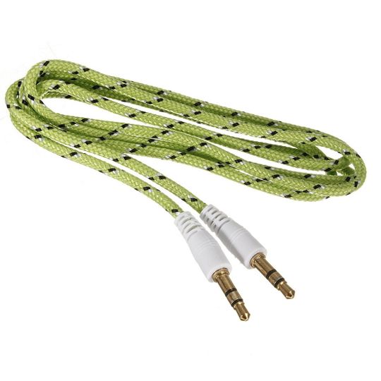 AUX019, акустический кабель mini jack(M) - mini jack(M) 1м зелёный Oxion