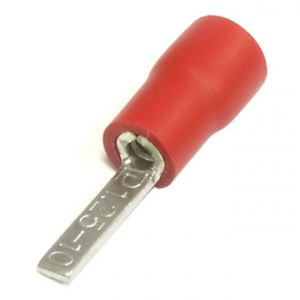 DBV1.5-10, изолированная ножевая клемма красная