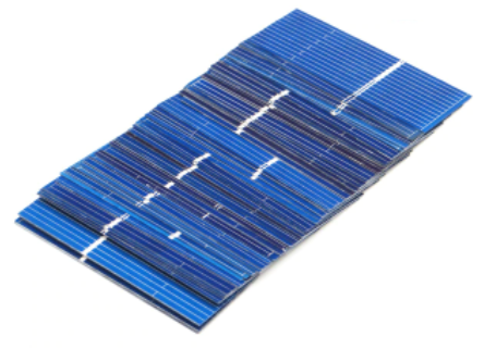 Комплект поликристаллических элементов для сборки солнечной панели 52x19мм (50 штук)