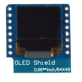 Oled shield, дисплей 0.66" [I2C]