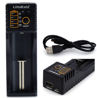 Lii-100, зарядное устройство для 18650/26650/18350/16340/18500/AA/AAA