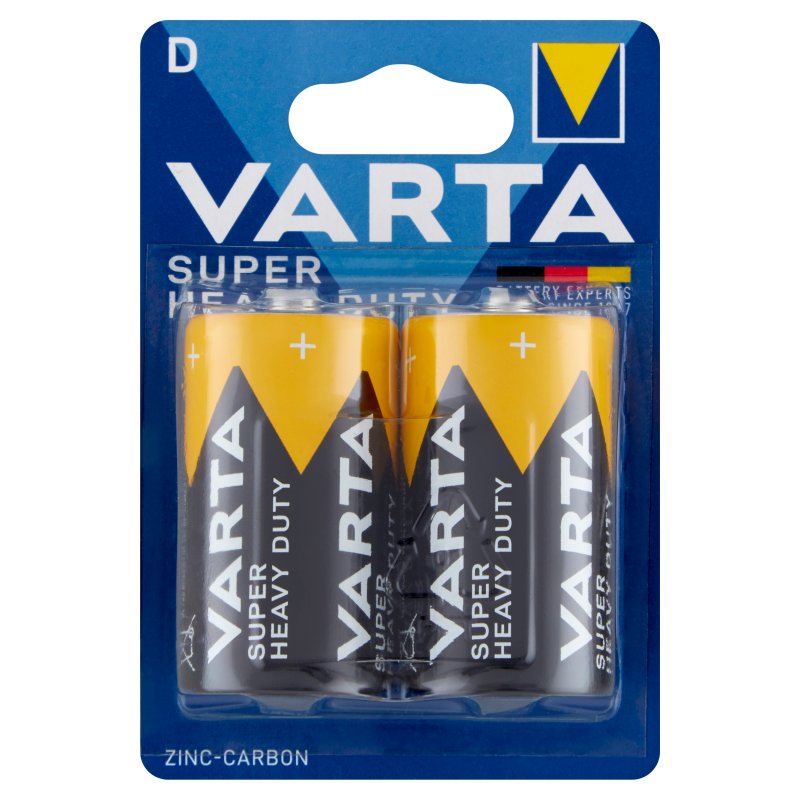 R20 батарейка VARTA Super Heavy Duty 1.5В 2шт