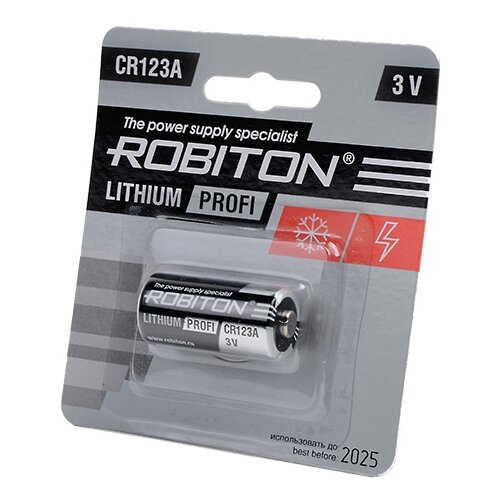 CR123A батарейка литиевая ROBITON 1шт