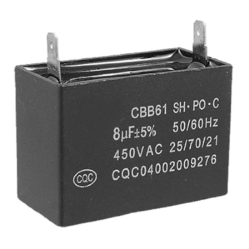 8мкФ 450В CBB61, пусковой конденсатор