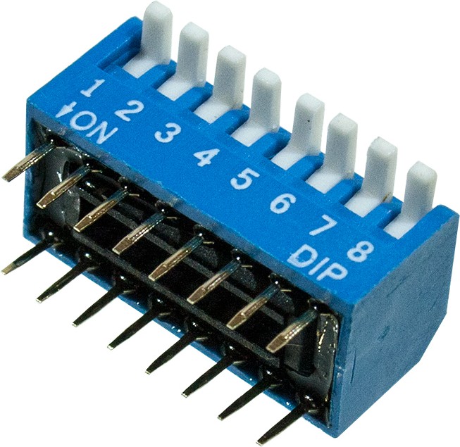 L-KLS7-DP-08-B-00, DIP переключатель 8 поз.уг.90 (аналог SWD3-8)
