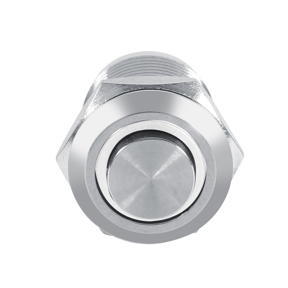 Кнопка M12 ON-OFF LED9-30V 3A/250V 4с c фиксацией белая