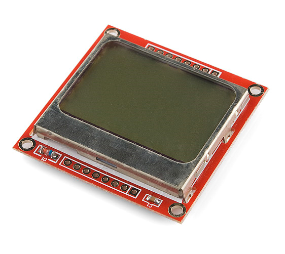 LCD5110 красный, модуль графического дисплея NOKIA 5110/3310