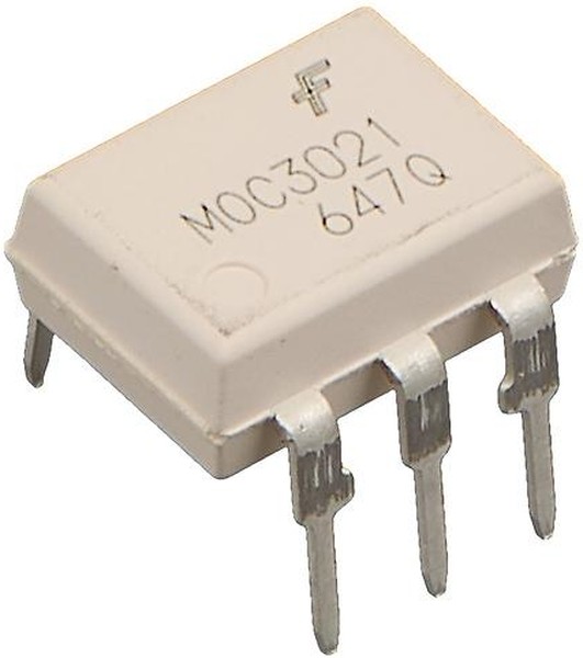 MOC3021M, оптопара с симисторным выходом 400В [DIP-6]