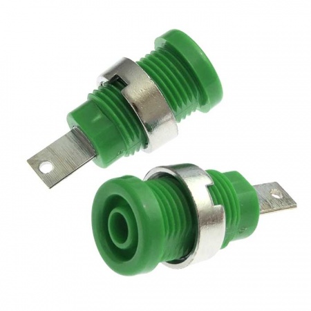 Z013 4mm panel jack GREEN клемма