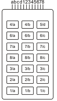 CK-07, мембранная клавиатура [3x7]