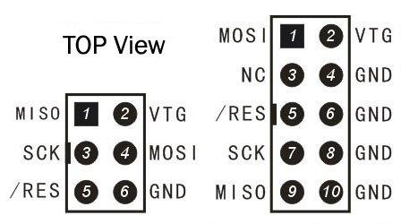 AVRISP V2.0, внутрисхемный программатор AVR контроллеров
