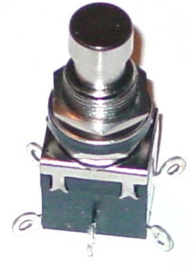 PBS-24-202, кнопка 250В 2А ON-ON с фиксацией металл