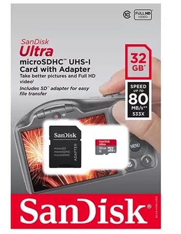 Micro SD карта с адаптером [32Гб]