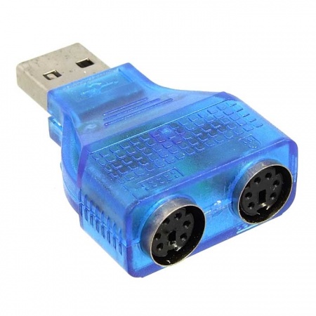 Отзывы: Переходник USB PS/2 (m) - USB A(f), зеленый
