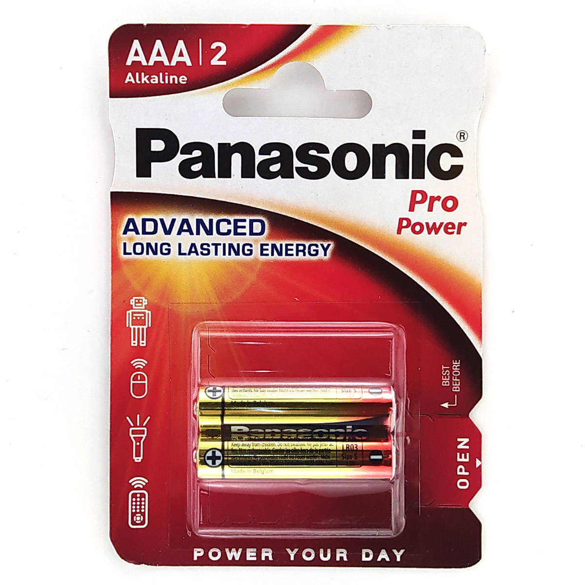 Батарейка щелочная PANASONIC LR03 (AAA) Pro Power (Xtreme) 1.5В бл/2